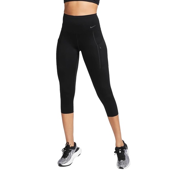 Nike Universa Dri-FIT Cropped Leggings Black | Size Small - Picture 1 of 6